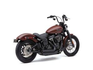 Sleek matte brown Harley Davidson motorcycle with black accents, perfect for motorcycle enthusiasts.