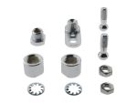 Standard motorcycle wheel nut and bolt set for Revelry Motorcycles, High-quality chrome finish.
