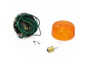 Wiring harness with turn signal lens and bulb suitable for Revelry Motorcycles.