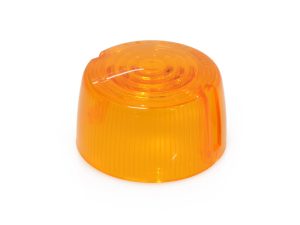 Amber motorcycle turn signal lens for Revelry Motorcycles.