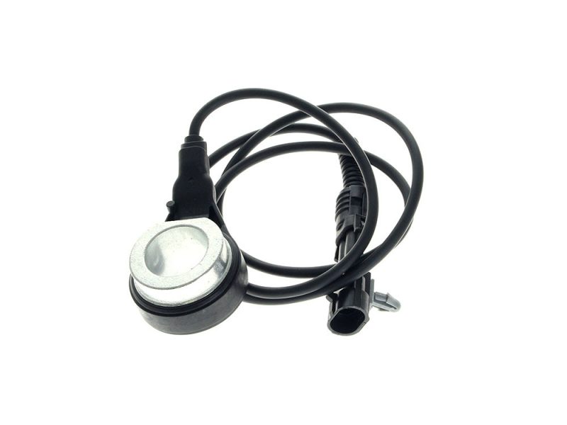 Wireless motorcycle sensor with cable for Revelry Motorcycles.