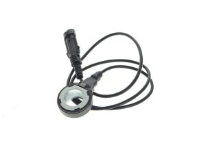 Black motorcycle sensor with cable for Revelry Motorcycles.