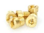Brass motorcycle engine bolts, USP designed for Revelry Motorcycles custom builds.