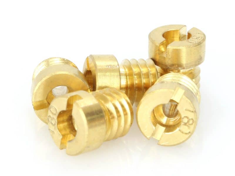 Brass motorcycle engine bolts, USP designed for Revelry Motorcycles custom builds.