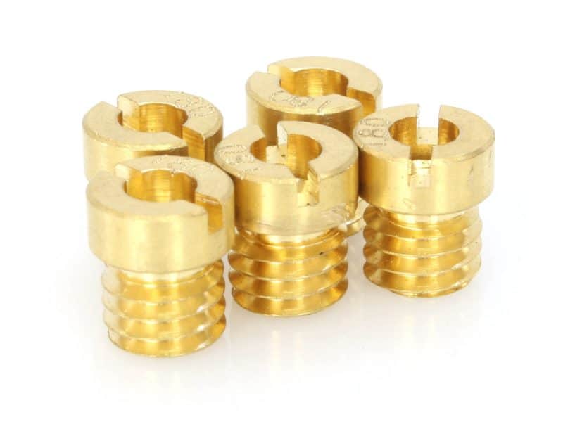 Gold motorcycle engine bolts for Revelry Motorcycles Australian custom bikes.