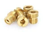 Brass motorcycle engine fasteners for Revelry Motorcycles Australia.