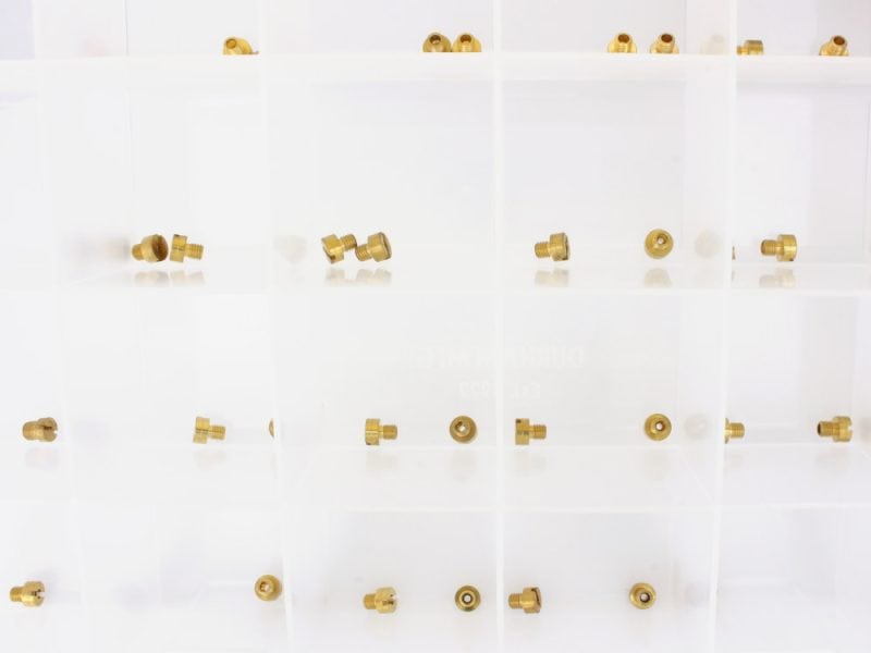 Brass motorcycle fasteners, Revelry Motorcycles, custom bike hardware, Australian motorcycle accessories, high-quality motorcycle components.