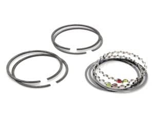 Oil seal ring and chain kit for motorcycle engine maintenance.