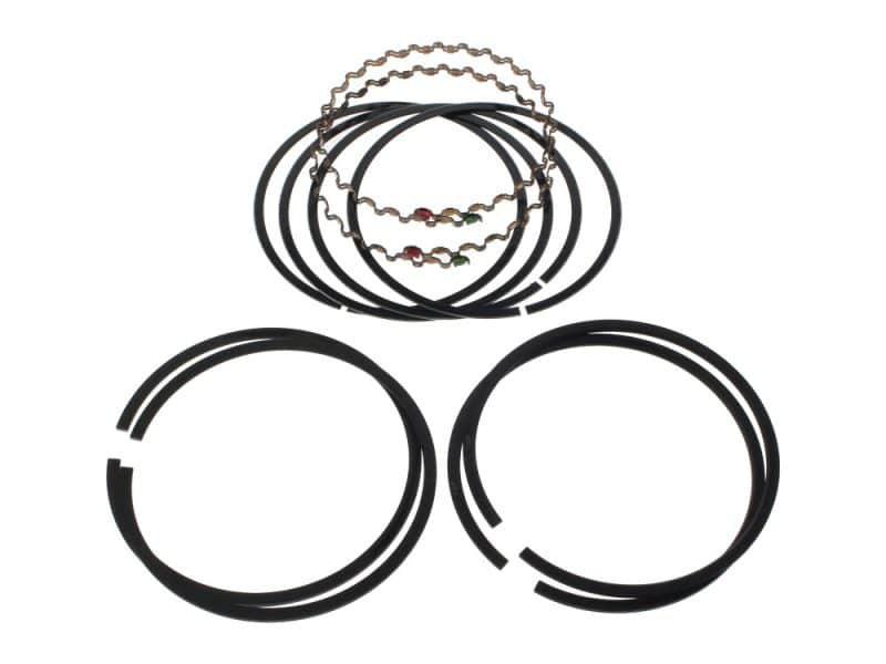 High-performance motorcycle piston rings for Revelry Motorcycles engines.