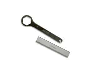 Hex wrench and tire lever for motorcycle maintenance, Revelry Motorcycles accessories.