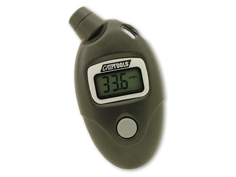Digital tyre pressure gauge for motorcycles - accurate reading for optimal riding safety.