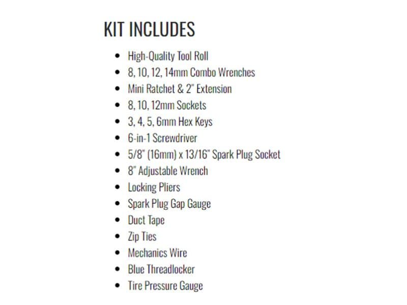 Revelry Motorcycles custom bike repair toolkit with high-quality tools and accessories for optimal motorcycle maintenance.