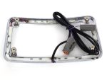 High-performance motorcycle LED headlight assembly with wiring harness for Revelry motorcycles.