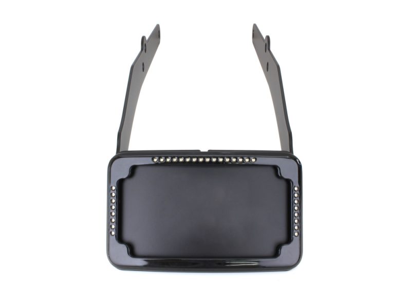 Tail Tidy Fender Eliminator Kit - Black with Run High-performance motorcycle GPS mount with LED lighting for Revelry Motorcycles.