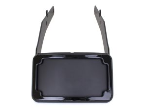 Aluminium motorcycle storage tray with mounting brackets for Revelry Motorcycles.