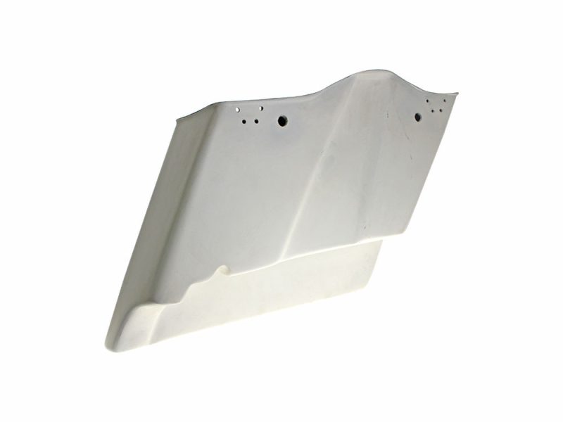 Light grey motorcycle fairing panel for vintage bike restoration.