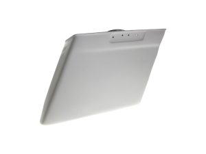 Light grey motorcycle battery cover, durable and weather-resistant.