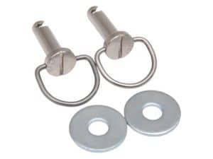 High-quality motorcycle wheel axle securing hardware for Revelry Motorcycles.