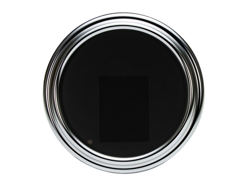 Polished chrome motorcycle fuel cap for Revelry Motorcycles.