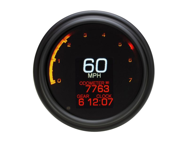 Digital motorcycle speedometer with odometer and gear display for Revelry Motorcycles, Australian bike enthusiasts.