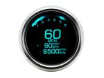 Digital motorcycle speedometer with high-resolution display and RPM gauge.
