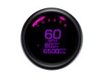 Digital motorcycle speedometer with LED display from Revelry Cycles.