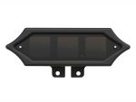 LED motorcycle tail light with black casing for Harley Davidson.