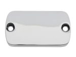 Chrome motorcycle mirror cover, original part for Revelry Motorcycles, Australian made protective accessory.