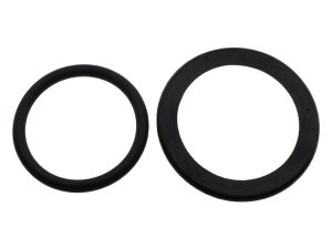 Black rubber O-rings for motorcycle maintenance and repair.