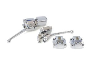 Handlebar Control Kit - Chrome. Fits Big Twin & Sportster 1972-1981