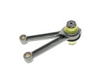 High-performance motorcycle suspension linkage component for Revelry Cycles motorcycles.