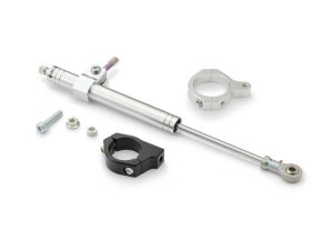 High-performance motorcycle steering damper for Revelry Motorcycles. Customisable and durable for optimal ride control.
