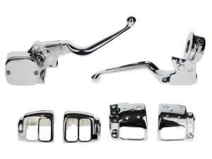 Handlebar Control Kit - Chrome. Fits Most Dual Disc Big Twin & Sportster 1996-2011.