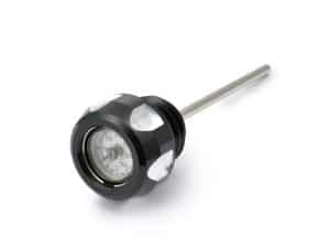High-quality motorcycle temperature gauge with stainless steel probe for Revelry Motorcycles.