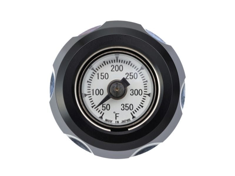 Thermometer gauge for motorcycles and bikes, high-quality Revelry Cycles motorcycle accessories.