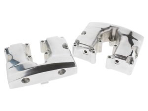 Aluminium motorcycle engine covers for Revelry Motorcycles Australia.