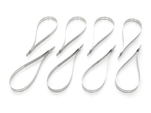 Reflective motorcycle zip tie straps for Revelry Motorcycles safety accessories and secure fastening.