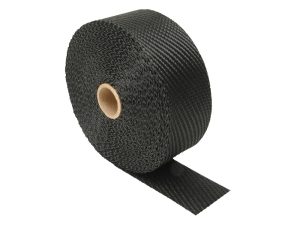 Black carbon fibre motorcycle handlebar grip tape at Revelry Motorcycles.