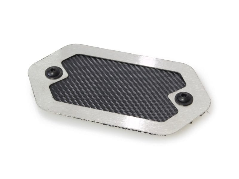6.5in. Universal Flexible Exhaust Heatshield - Brushed / Onyx Black. Aluminium and carbon fibre motorcycle footpeg, rugged design for Harley Davidson bikes.