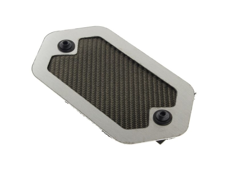 6.5in. Universal Flexible Exhaust Heatshield - Brushed / Titanium.
