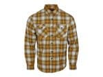 Vintage checkered plaid shirt from Revelry Motorcycles, rugged casual style for moto enthusiasts.