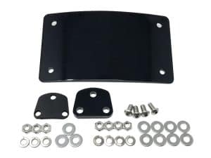 Black motorcycle mounting bracket kit for Revelry Motorcycles accessories.