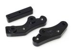 Front Floorboard Relocation Brackets - Black. Fits FL Softail 2018up.
