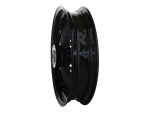 High-performance black motorcycle spoked wheel for Revelry Motorcycles Australia.