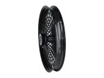 Auspufft / Wheel for Vintage Motorcycle, Black Spoked Alloy Rim, Riding Gear Accessory.