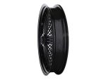 High-quality black motorcycle wheel for custom Revelry Motorcycles builds in Australia.