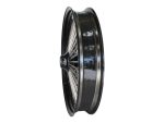 High-performance motorcycle wheel for custom bikes and Harley Davidsons from Revelry Motorcycles.