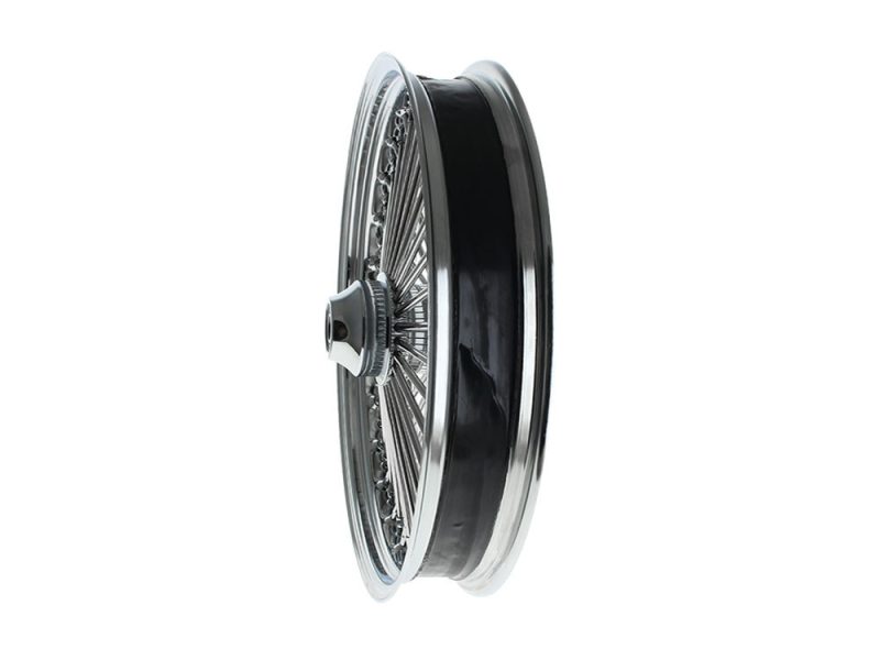 High-performance motorcycle spoked wheel for Rebelry Motorcycles in Australia.