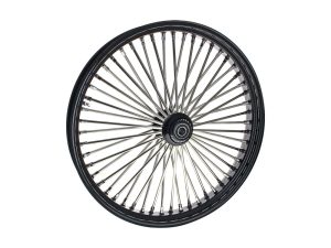 High-performance motorcycle wheel with spokes for Revelry Motorcycles in Australia.