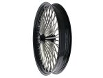 High-performance motorcycle wheel with spokes, suitable for custom bikes and rebuilds.